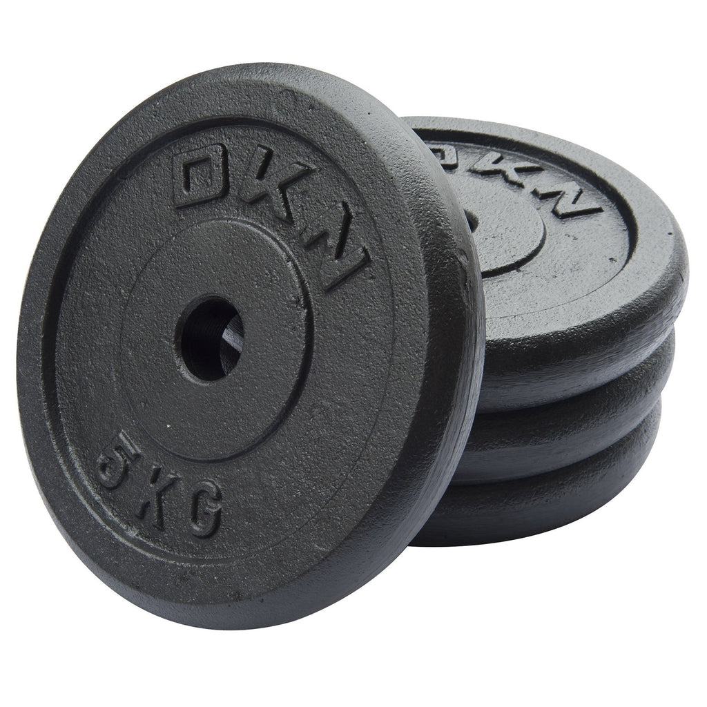 |DKN Cast Iron Standard Weight Plates - 4x5kg|