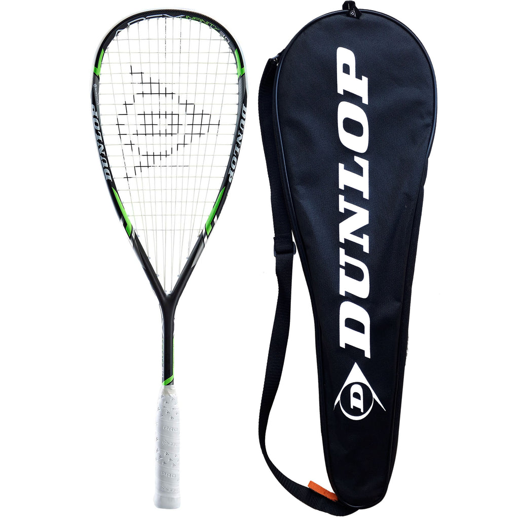 |Dunlop Apex Infinity 3.0 Squash Racket - main with cover|