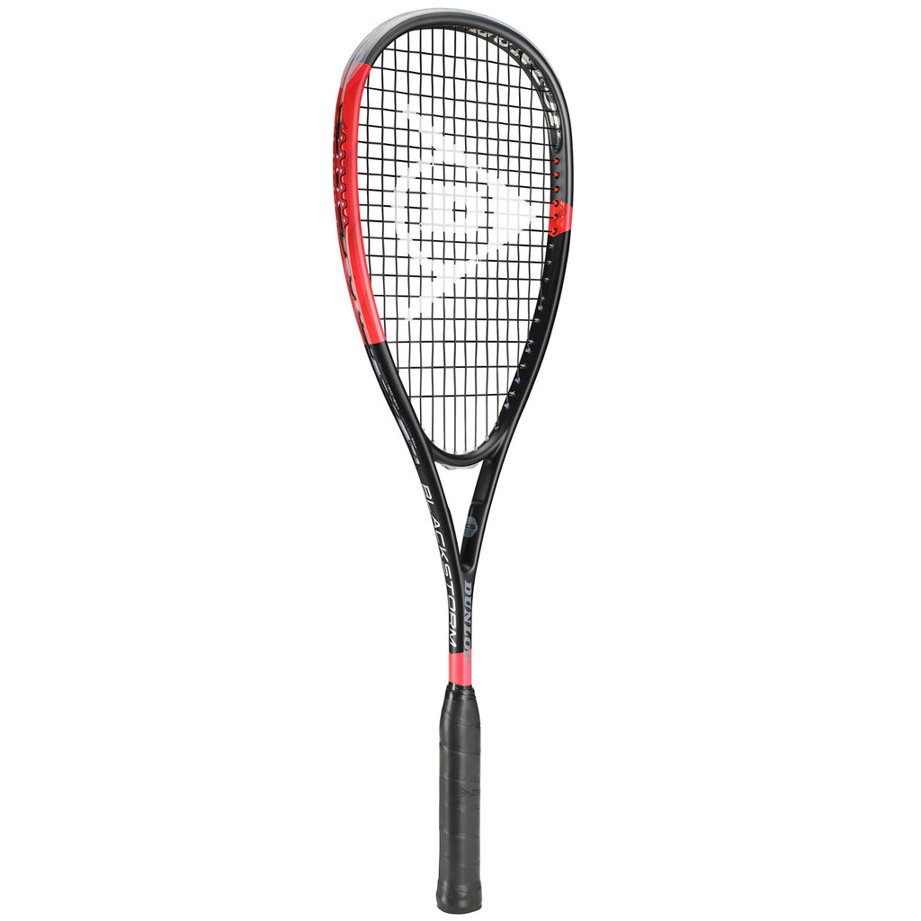 |Dunlop Blackstorm Carbon Squash Racket AW22 - Angle|