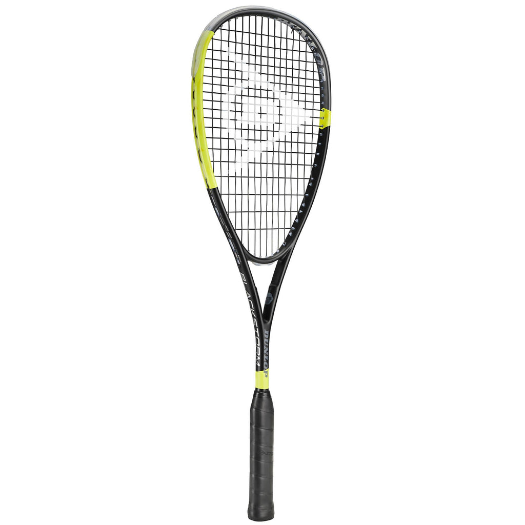 |Dunlop Blackstorm Graphite Squash Racket AW22 - Angle|