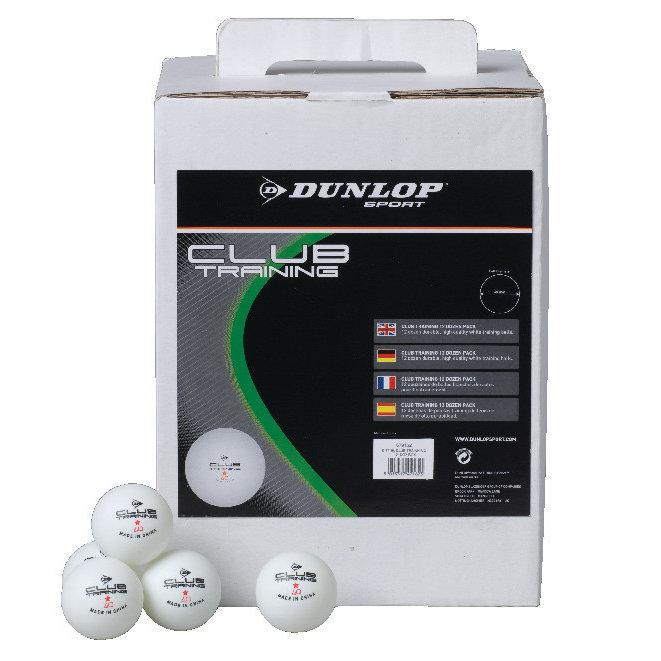 |Dunlop Club Training Table Tennis Balls - 12 dozen|