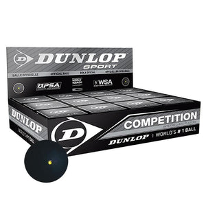 |Dunlop Competition Squash Balls - 1 dozen|
