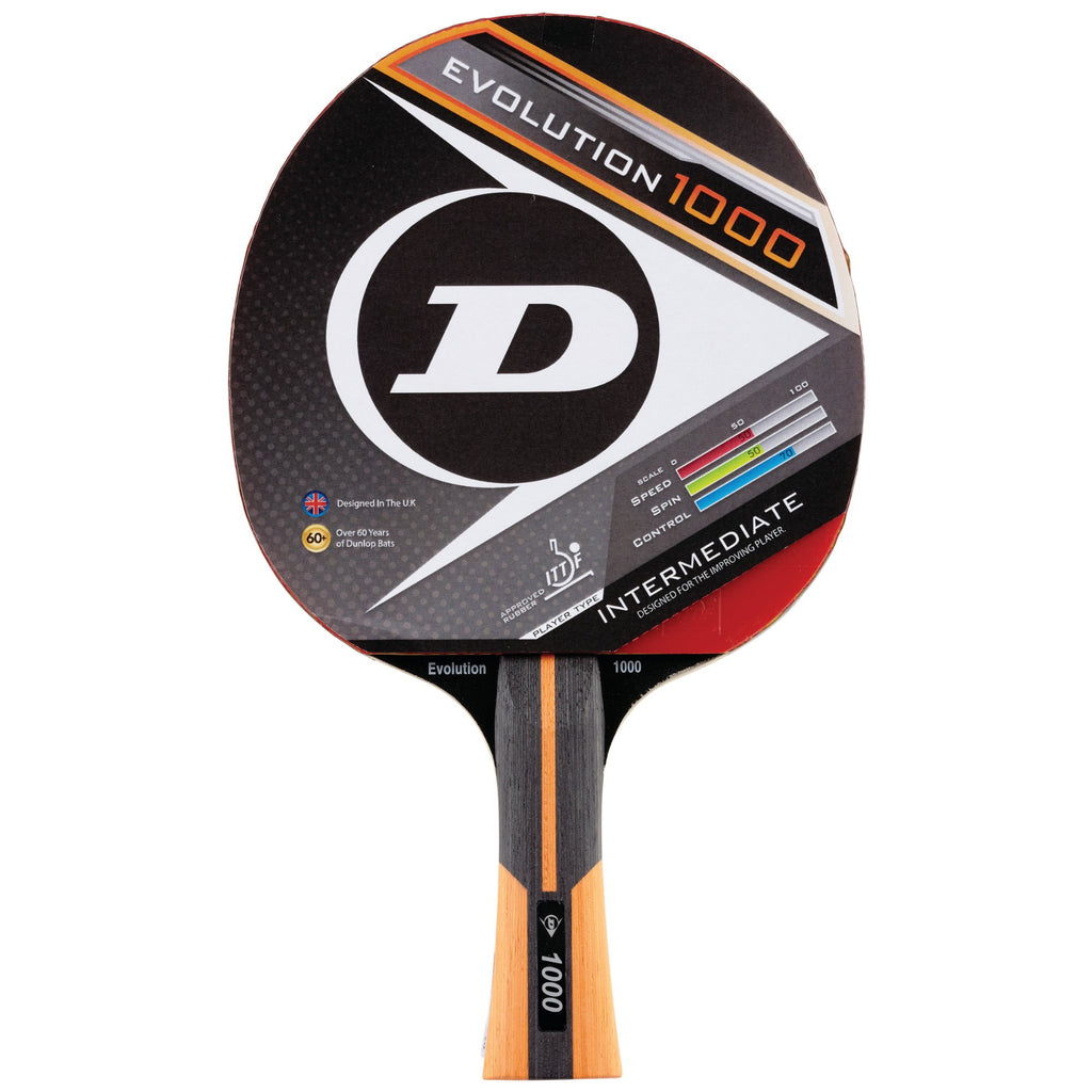 |Dunlop Evolution 1000 Table Tennis Bat - Main|