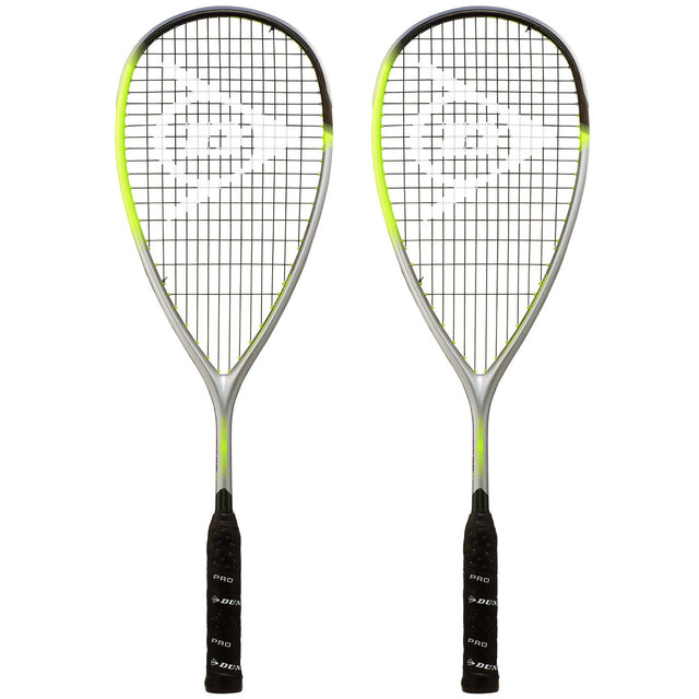 |Dunlop Hyperfibre XT Revelation 125 Squash Racket Double Pack|