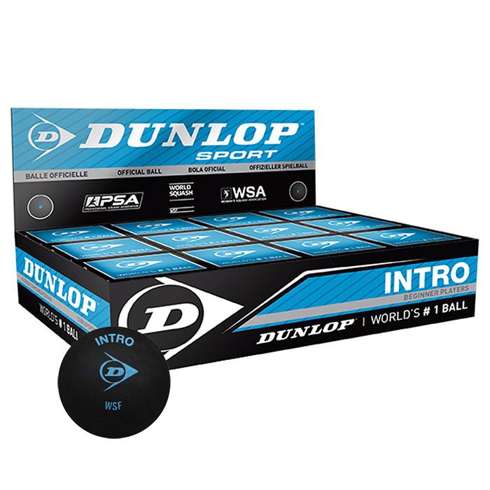 |Dunlop Intro Squash Balls - 1 Dozen|