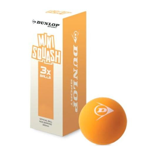|Dunlop Play Mini Squash Balls - Pack of 3 2018|