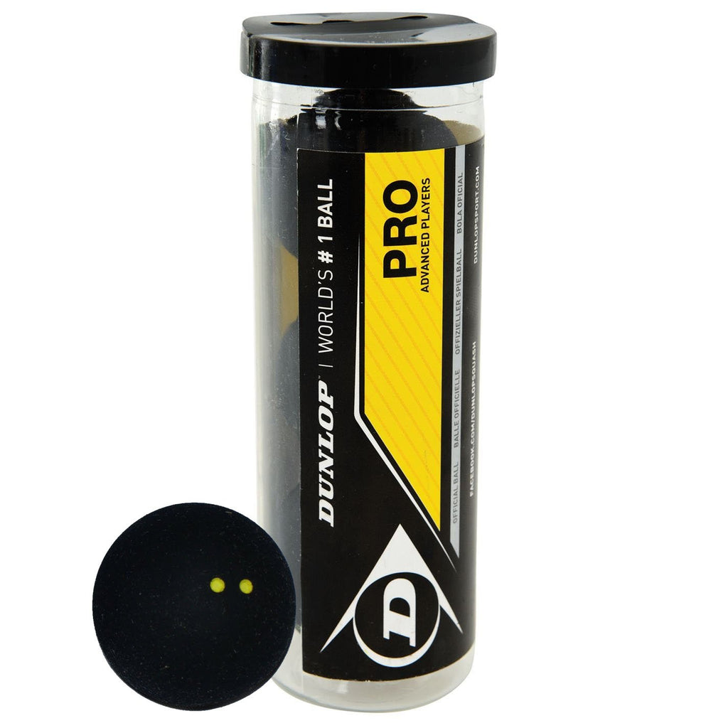 |Dunlop Pro Squash Balls - Tube of 3|