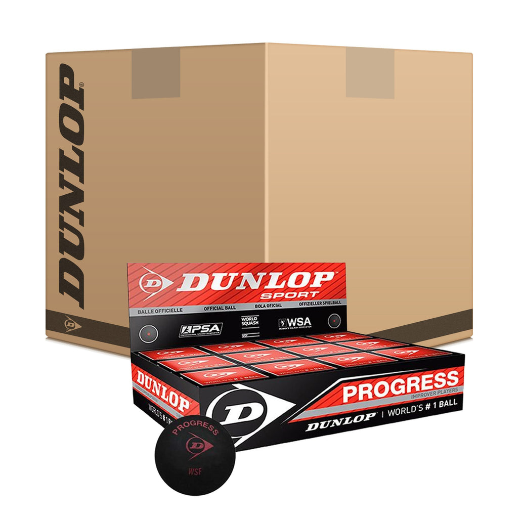 |Dunlop Progress Squash Balls 6 dozen|