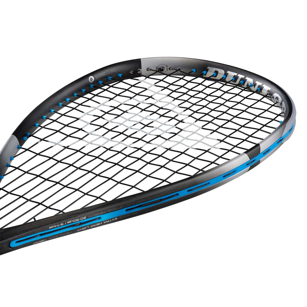 |Dunlop Sonic Core Evolution 120 Squash Racket AW22 - Angled|