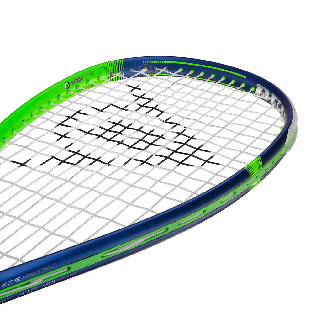 |Dunlop Sonic Core Evolution 120 Squash Racket - Bottom - Zoom1|