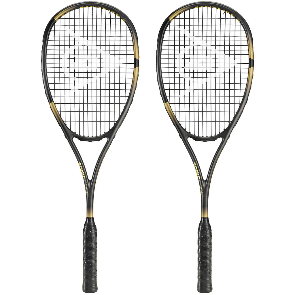 |Dunlop Sonic Core Iconic 130 Squash Racket Double Pack|