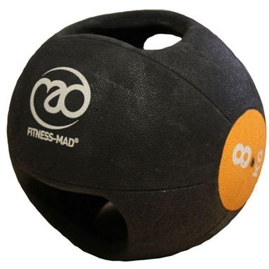 |Fitness Mad 8kg Double Grip Medicine Ball|