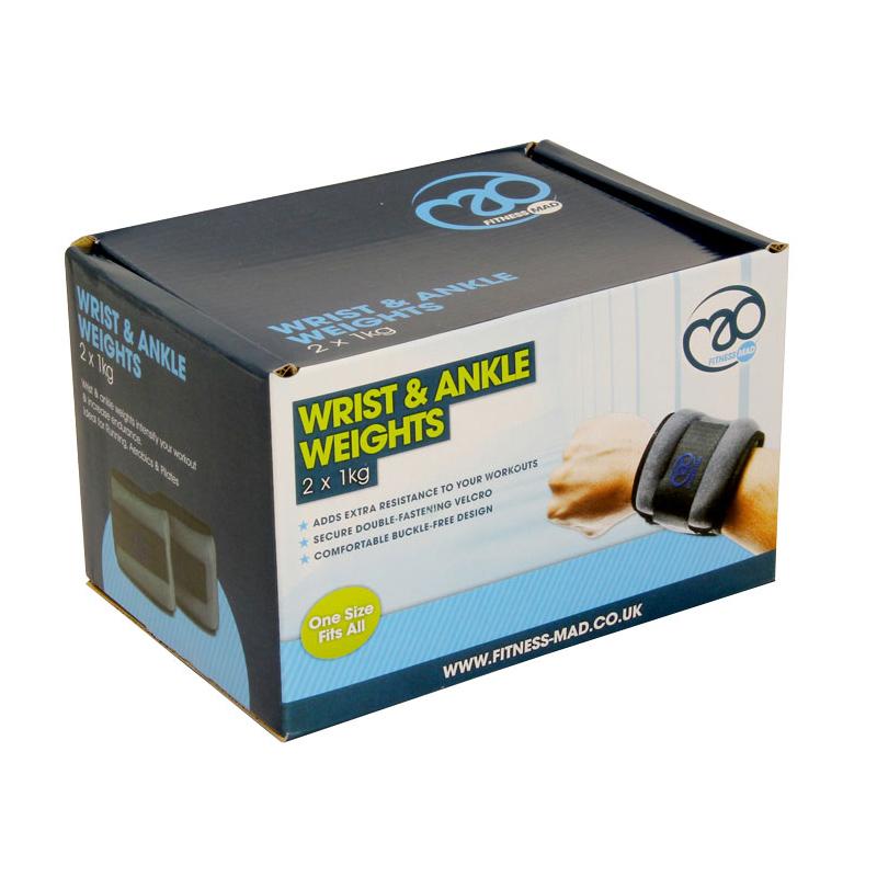 |Yoga Mad Wrist and Ankle Weights 2 x1kg - Box|