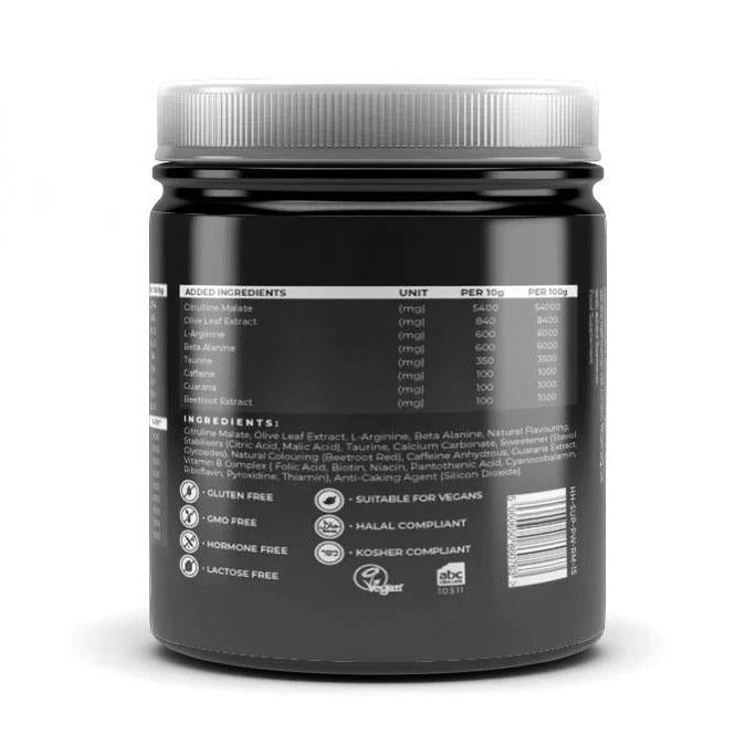 |Half Human Pre-Workout - Back|