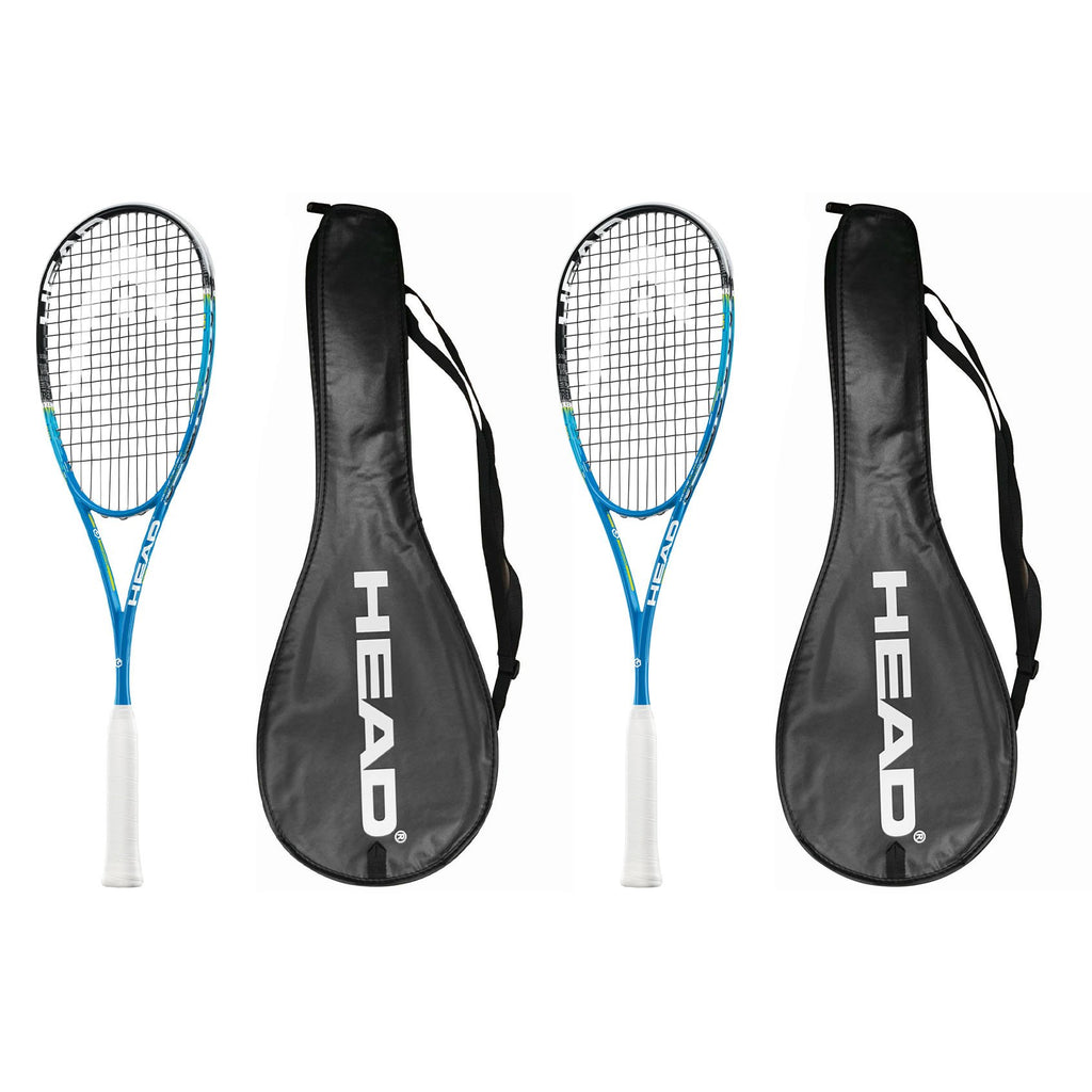 |Head Graphene XT Xenon 135 Slimbody Squash Racket Double Pack - Cover|