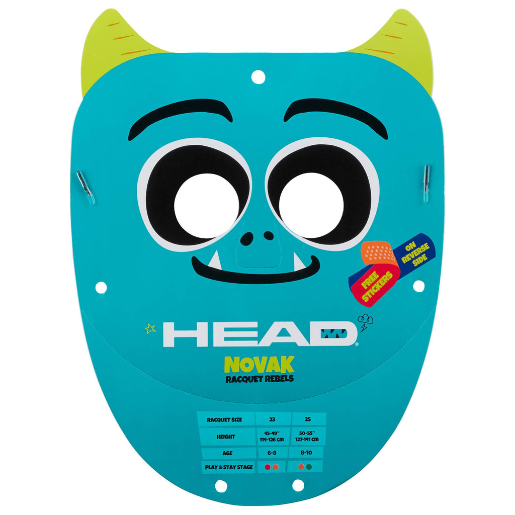 |Head Novak 23 Junior Tennis Racket SS20 - Paper Mask|