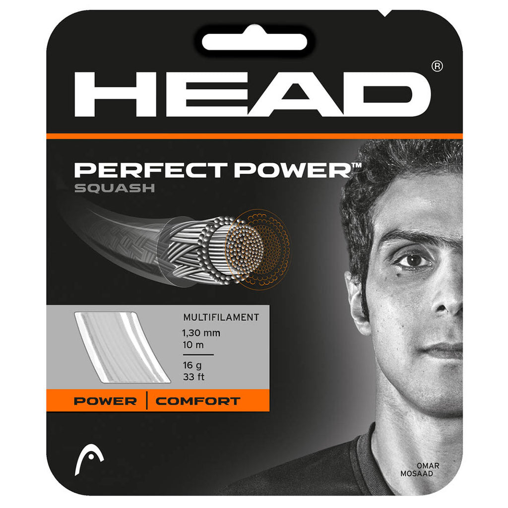 |Head Perfectpower 1.30mm Squash String Set - New|