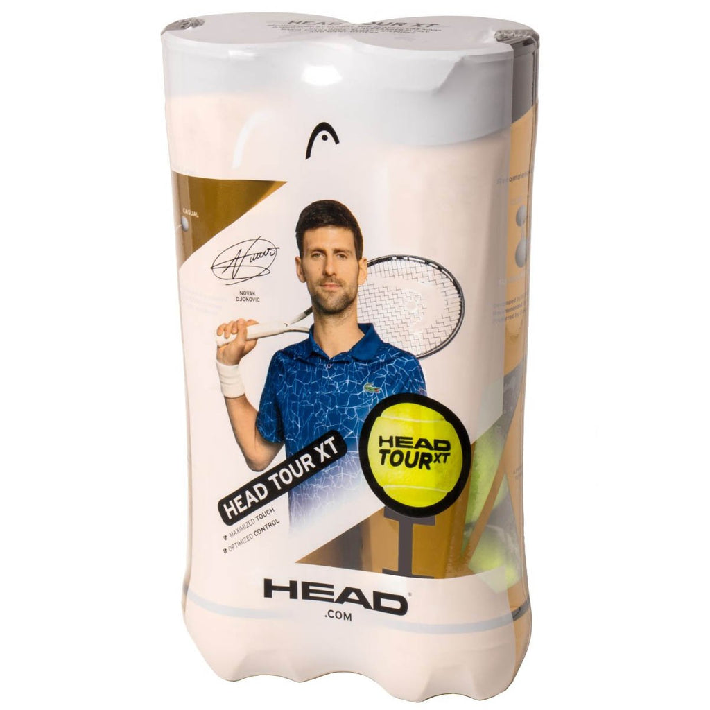 |Head Tour XT Tennis Balls - 4 Ball Tube Bi-Pack|