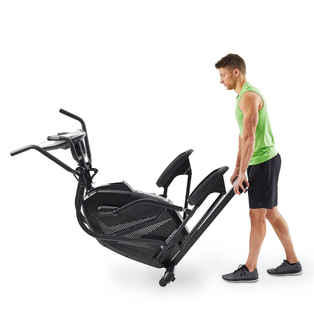 |Horizon Fitness HT5.0 Peak Elliptical Cross Trainer - Transport Wheel|