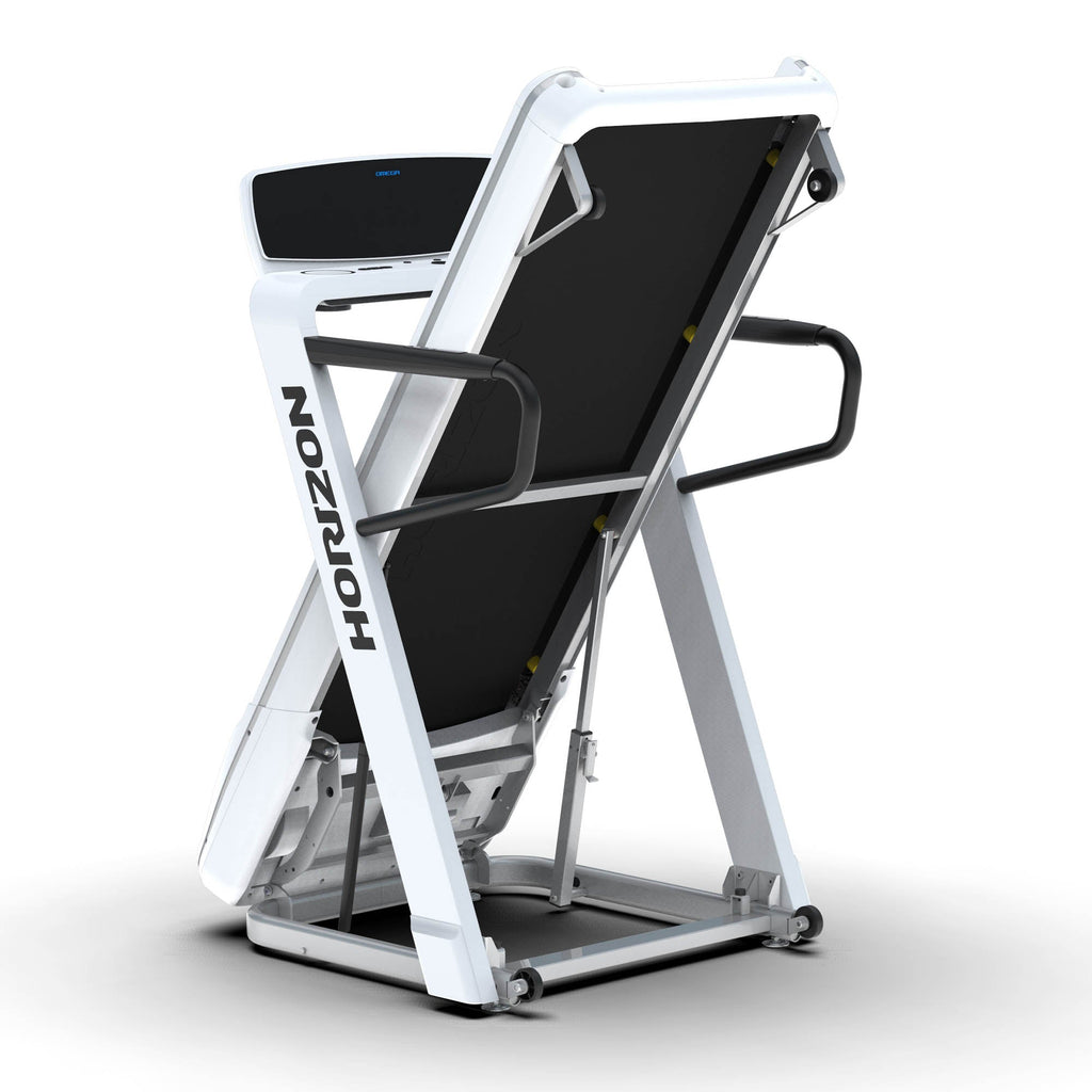 |Horizon Fitness Omega Z Folding Treadmill Console - Folded|