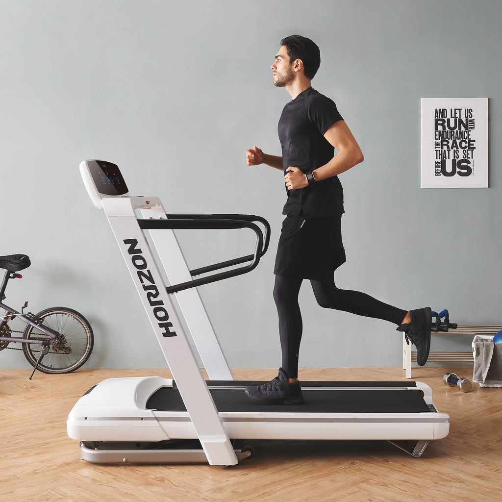 |Horizon Fitness Omega Z Folding Treadmill Console - Lifestyle1|