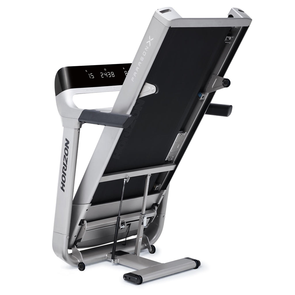 |Horizon Fitness Paragon X Folding Treadmill - Folded|