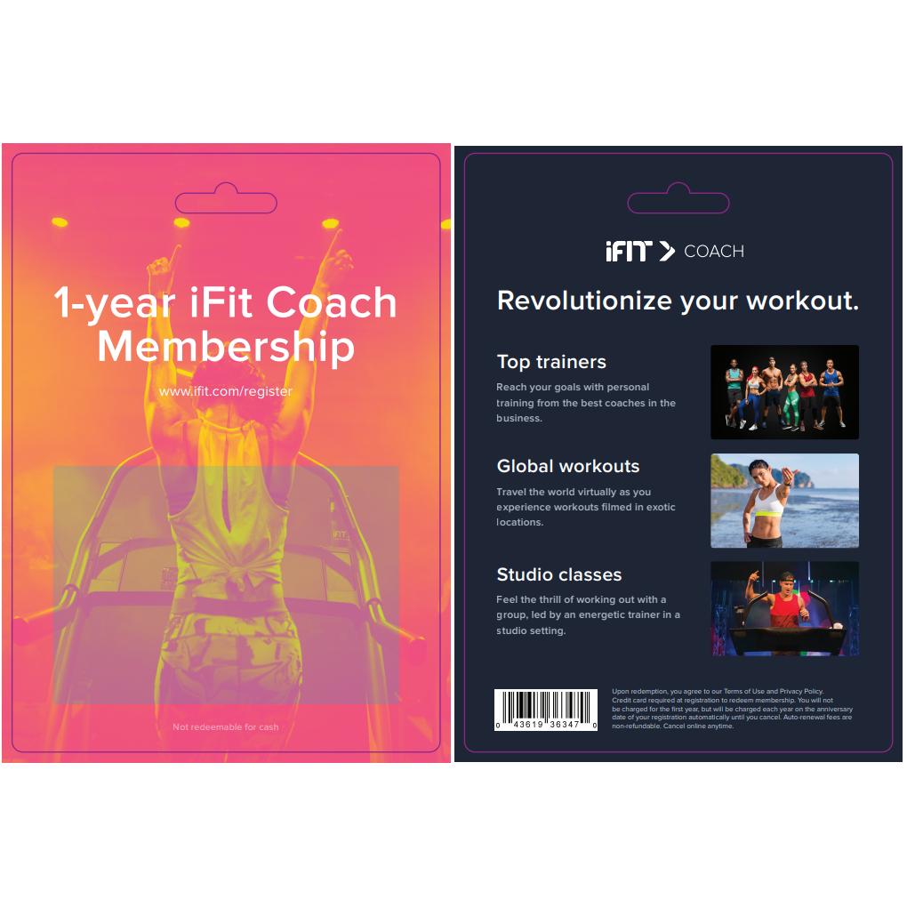 |iFit Coach 12 Month Subscription - Activation Card|