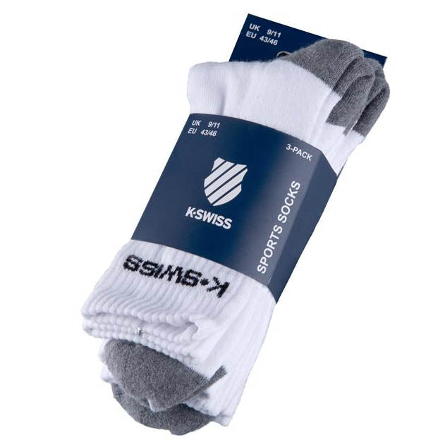 |K-Swiss Sport Mens Socks - Pack of 3 - Packs|