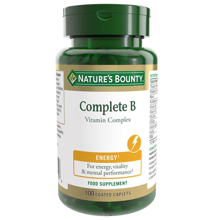 |Natures Bounty Complete B Vitamin Complex - 100 Tablets|