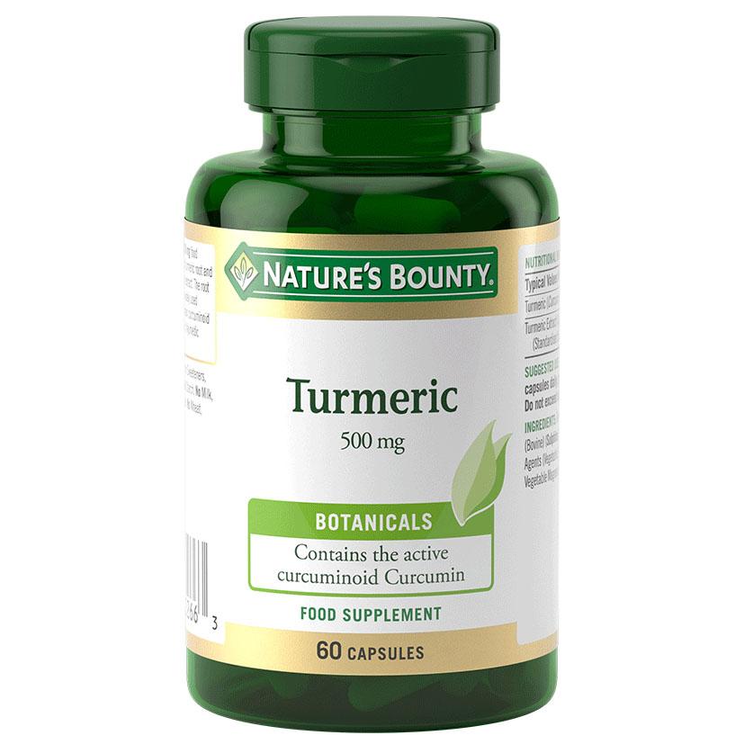 |Natures Bounty Turmeric 500mg - 60 Capsules|