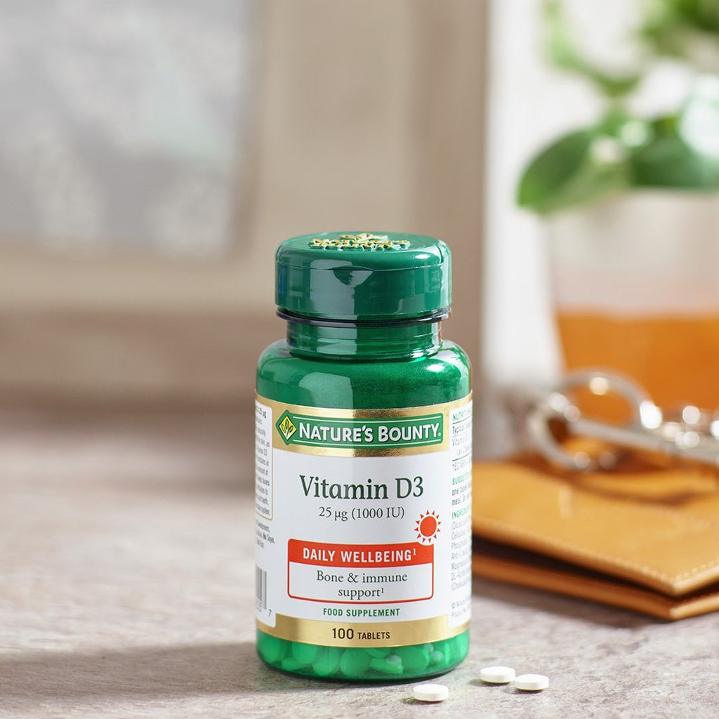 |Natures Bounty Vitamin D3 1000 IU - 100 Tablets - Lifestyle|
