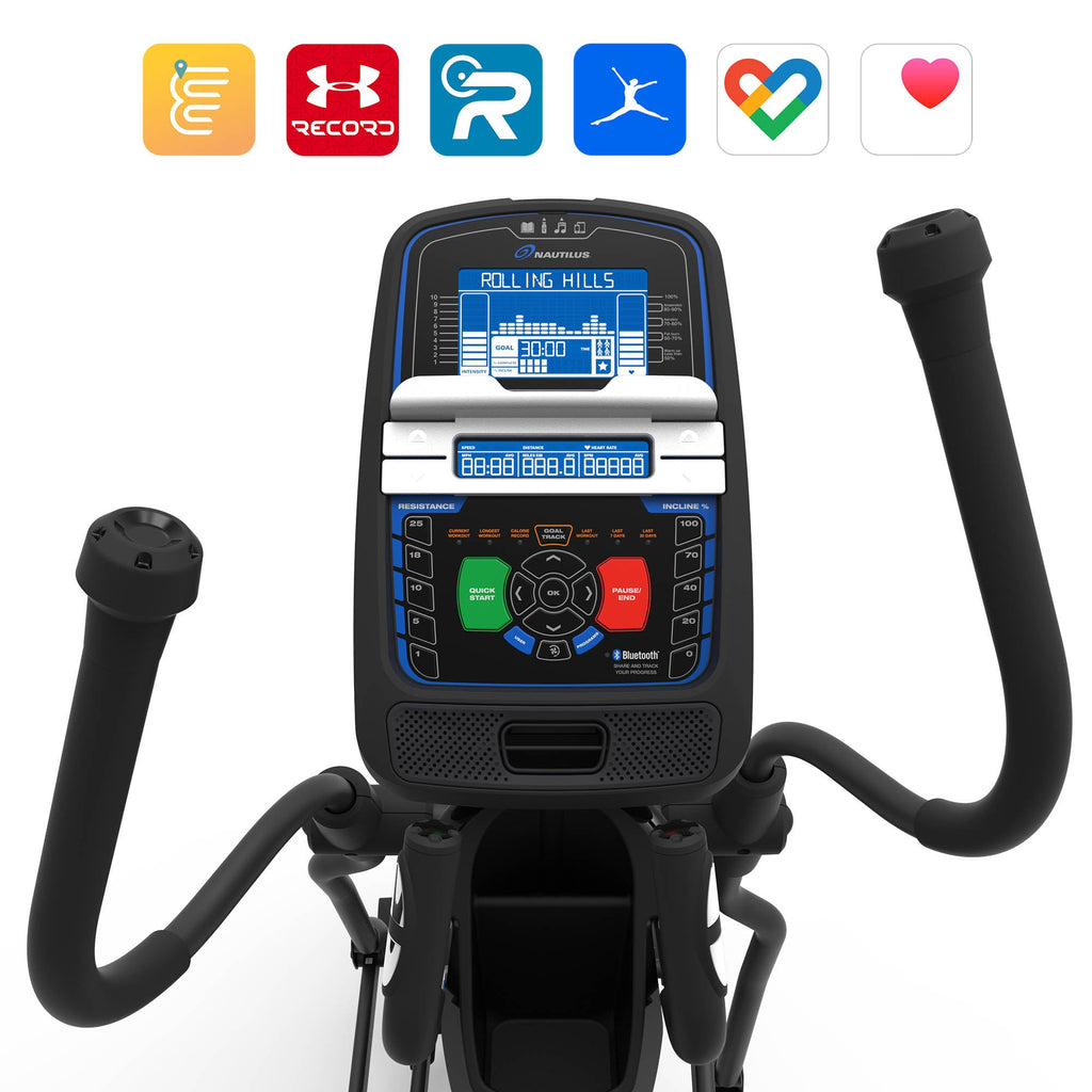 |Nautilus E626 Elliptical Cross Trainer - Apps|