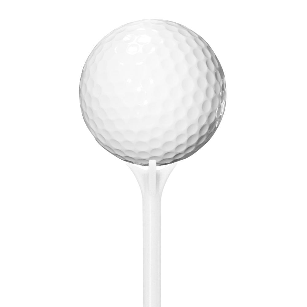 |PGA Tour 70mm Low Friction Tees - Pack of 30 - Tee with ball|