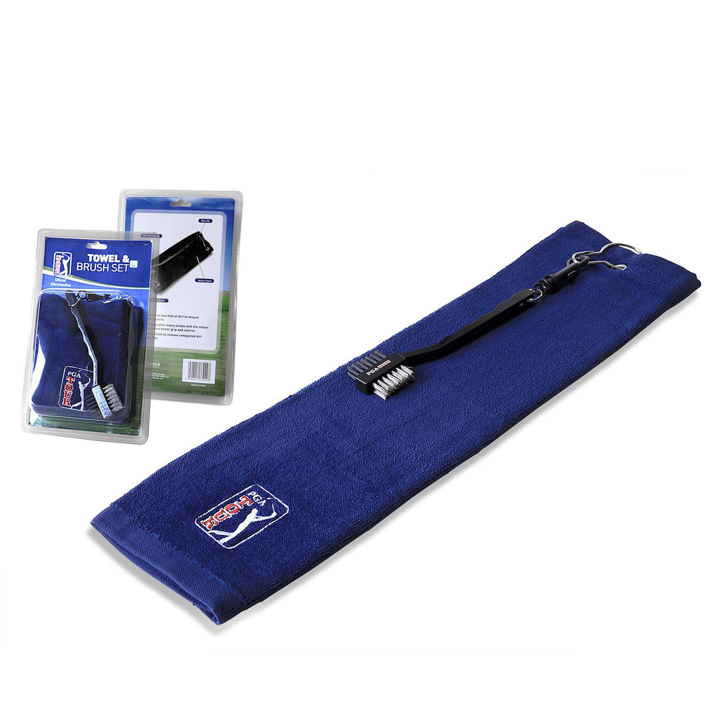 |PGA Tour Golf Towel and Club Brush Set - Box|