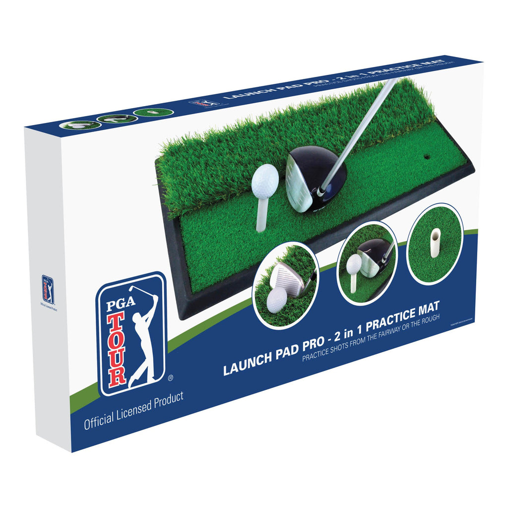 |PGA Tour Launch Pad Pro 2 in 1 Golf Practice Mat - Box|