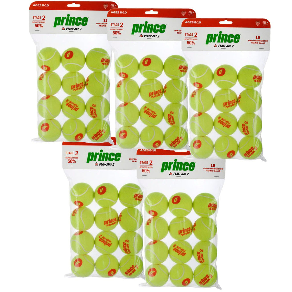 |Prince Play and Stay Stage 2 Orange Dot Mini Tennis Balls - 5 Dozen Main|