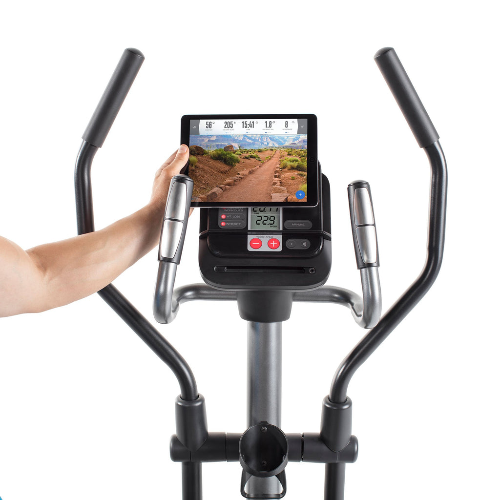 |ProForm 225 CSE Elliptical Cross Trainer 2019 - Console - Tablet|