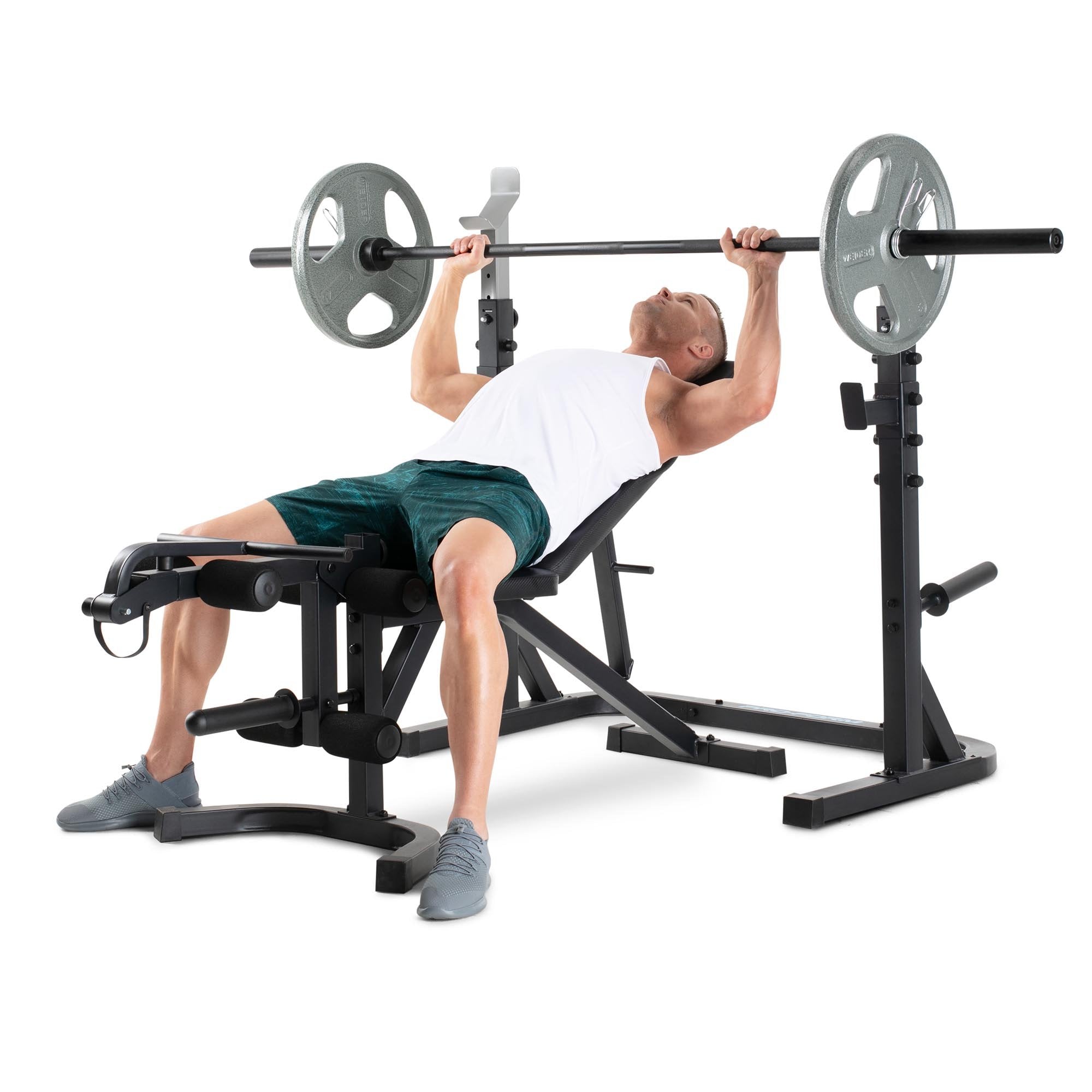 ProForm Sport XT Olympic Weight Bench with Squat Rack Sweatband