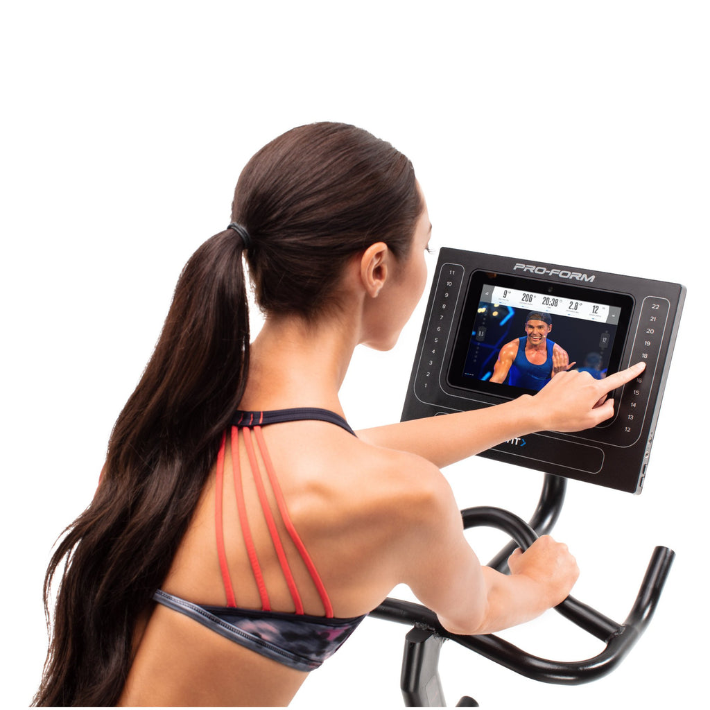 |ProForm SMART Power 10.0 Indoor Cycle - Coneole in Use|