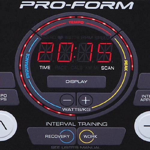 |ProForm Tour de France TDF 1.0 Indoor Cycle - Consol Zoom|