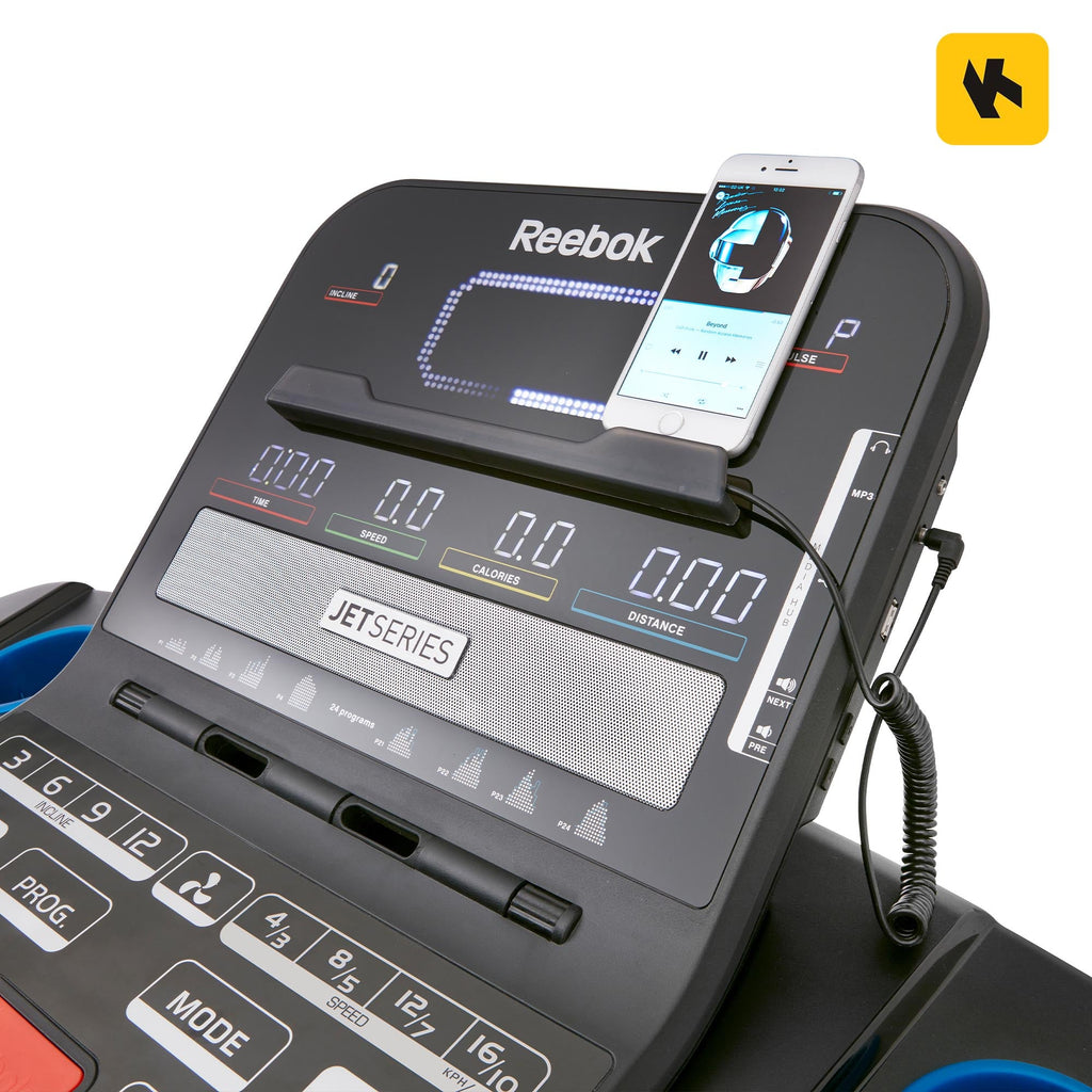 |Reebok Jet 300 Series Bluetooth Folding Treadmill - Apps|