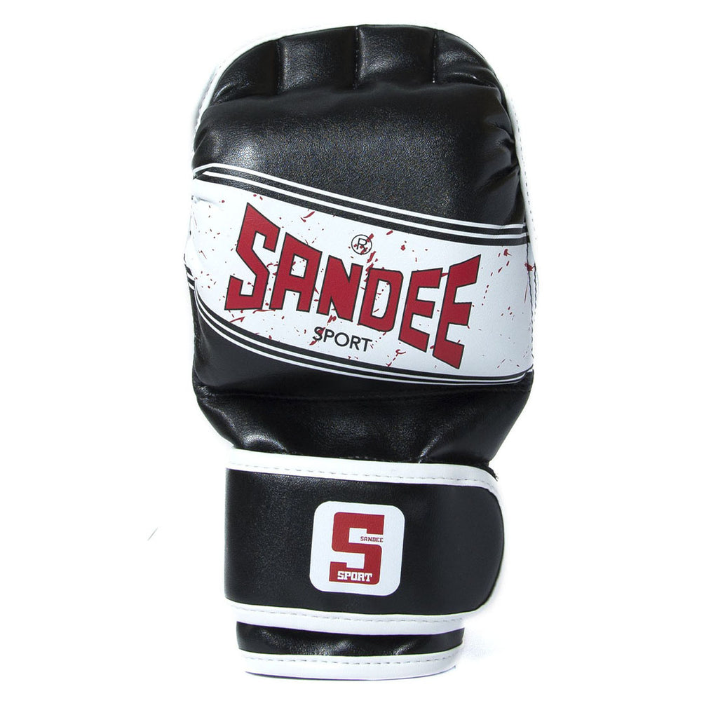 |Sandee Sport Synthetic Leather MMA Sparring Gloves - Front|