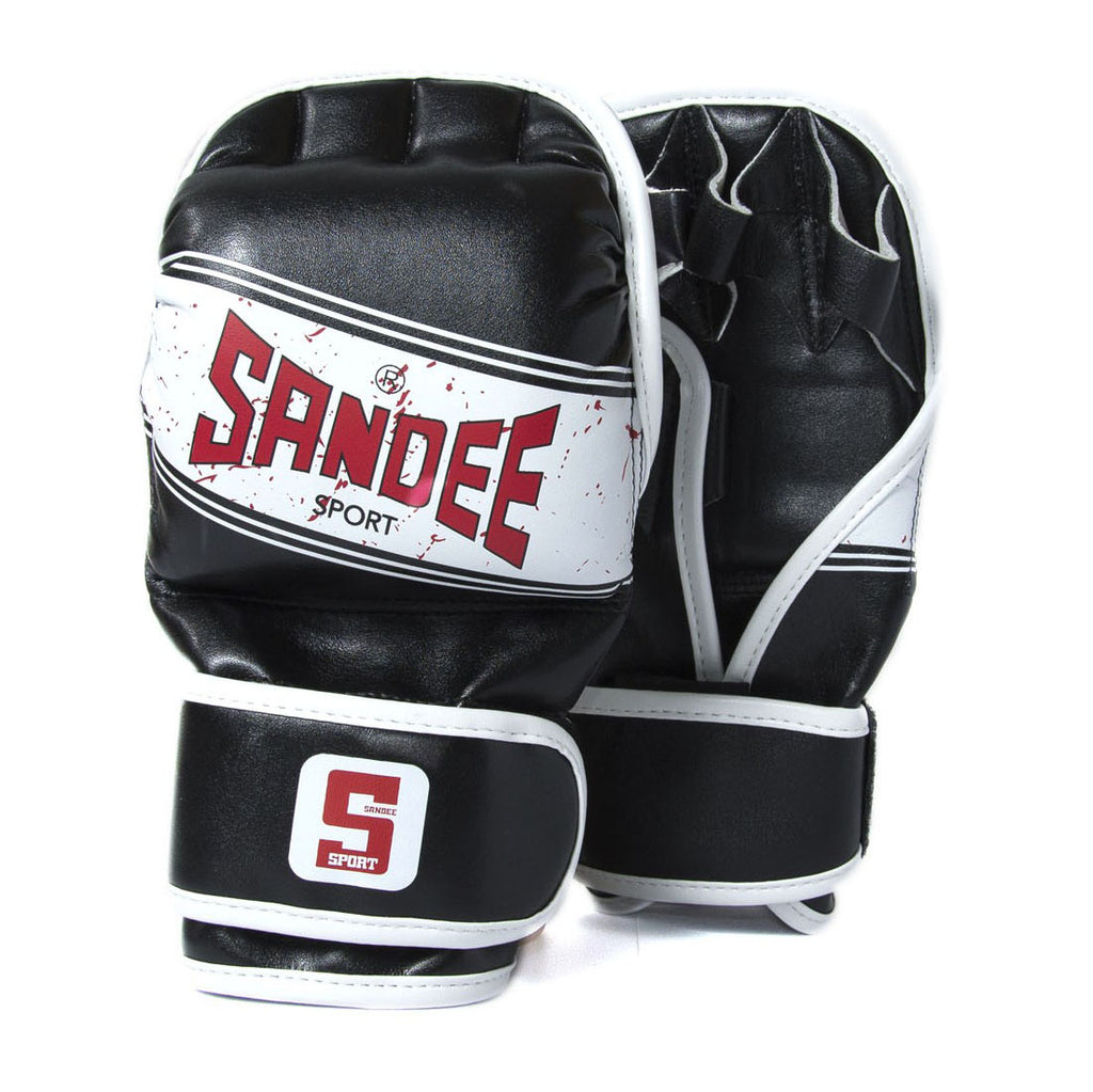 |Sandee Sport Synthetic Leather MMA Sparring Gloves|