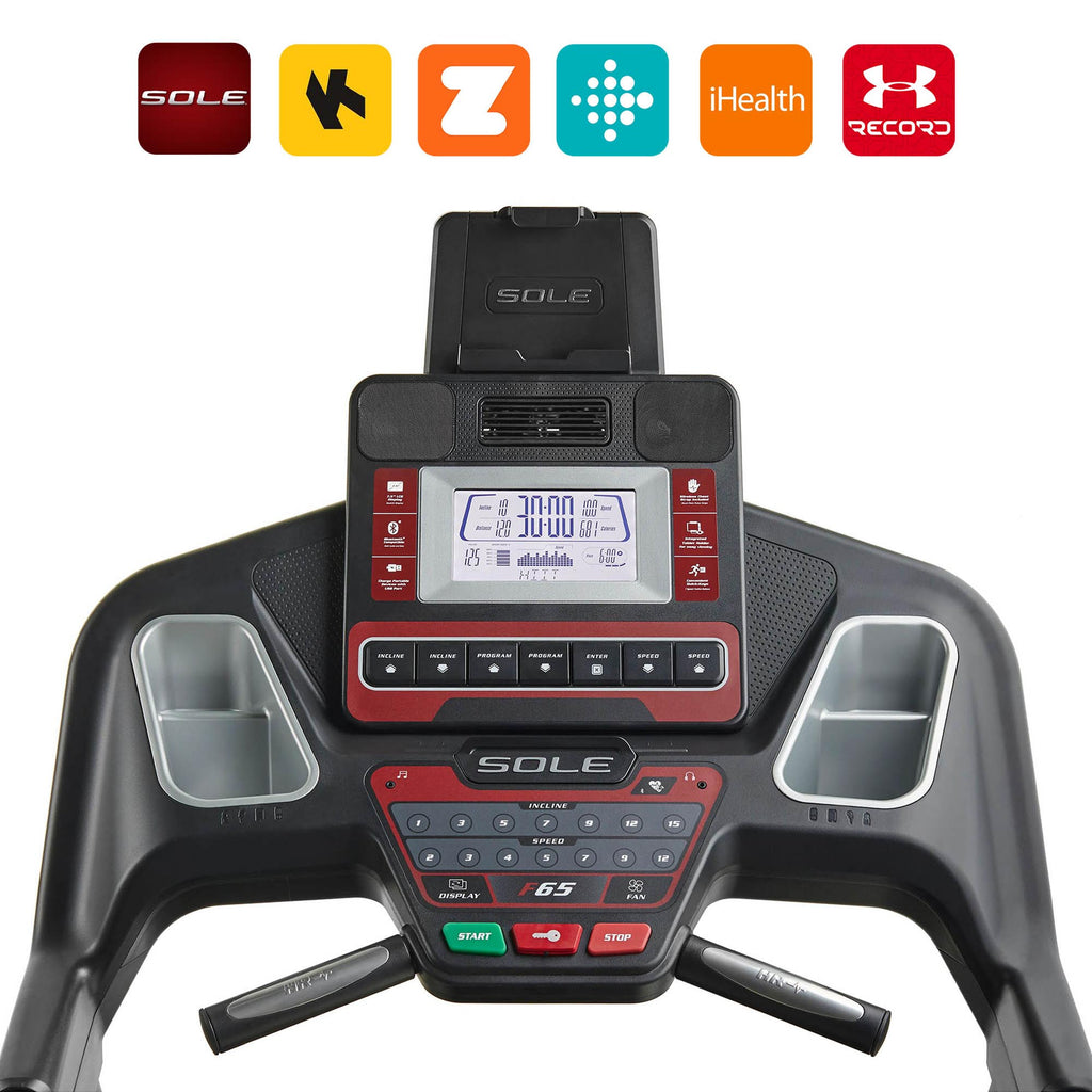 |Sole Fitness F65 Folding Treadmill - Connectivity|