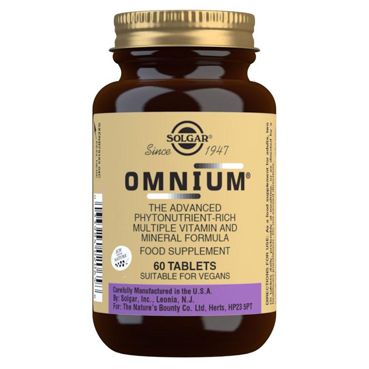 |Solgar Omnium Vitamin and Mineral Formula - 60 Tablets|