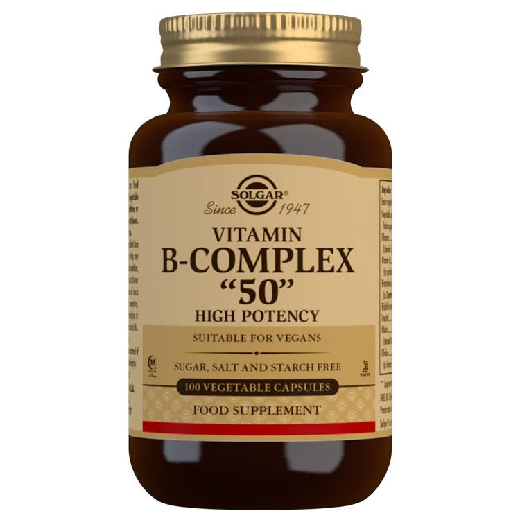 |Solgar Vitamin B-Complex 50 - 100 Capsules|
