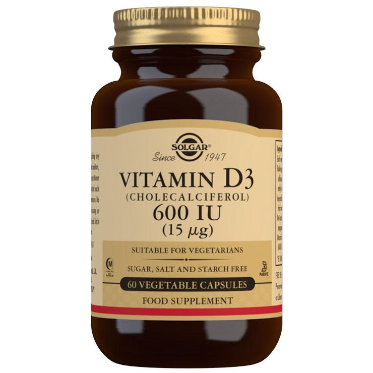 |Solgar Vitamin D3 600 IU - 60 Capsules|