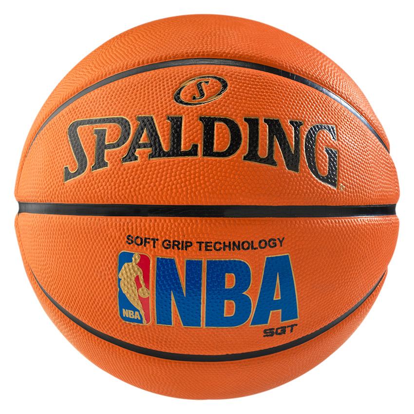 |Spalding NBA Logoman Sponge Rubber Outdoor Basketball - Size 7|