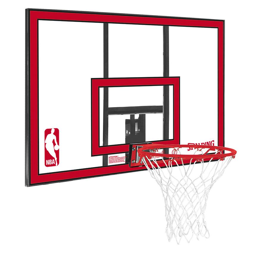 |Spalding NBA Polycarbonate Backboard and Rim Combo|
