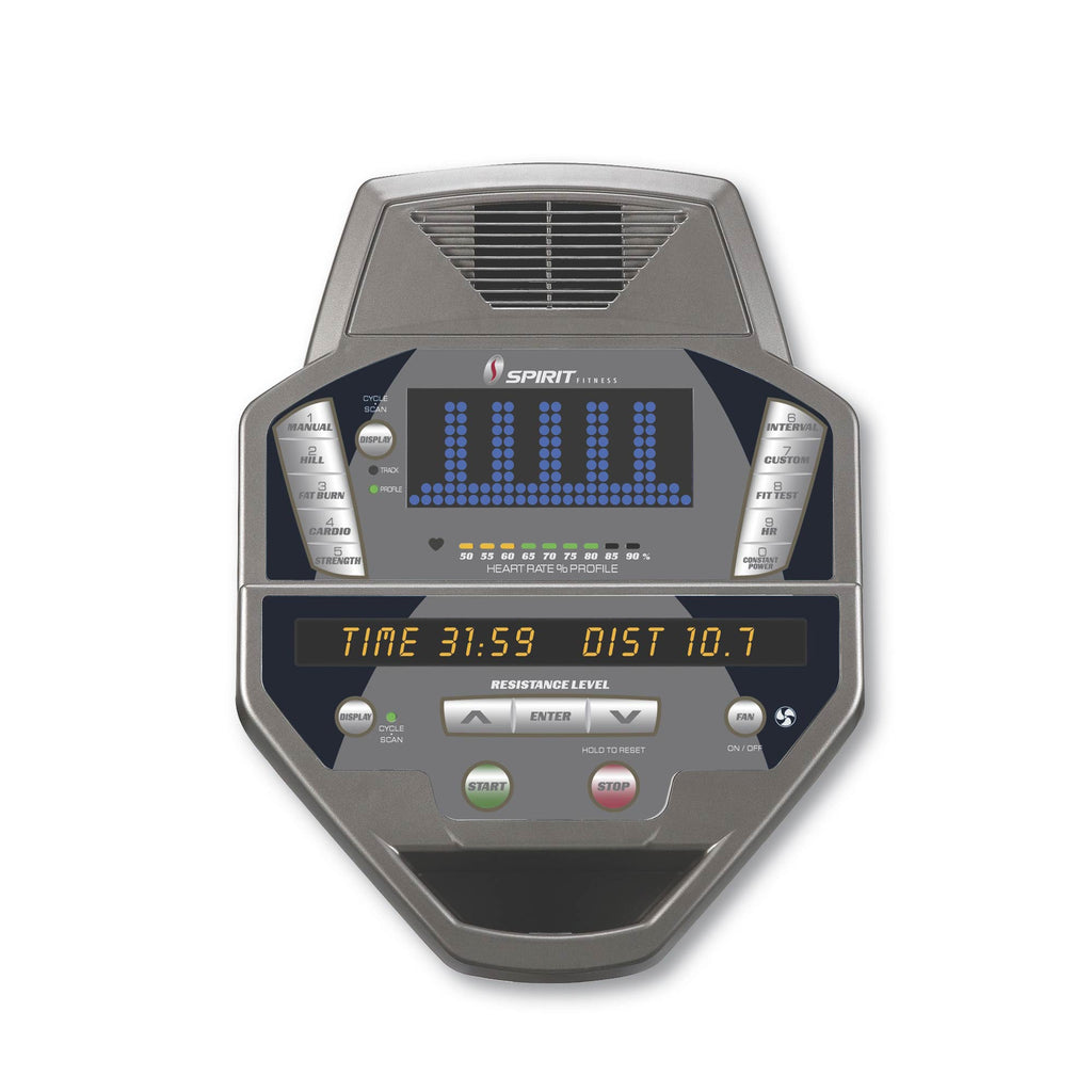 |Spirit CE800 Elliptical Trainer Console|
